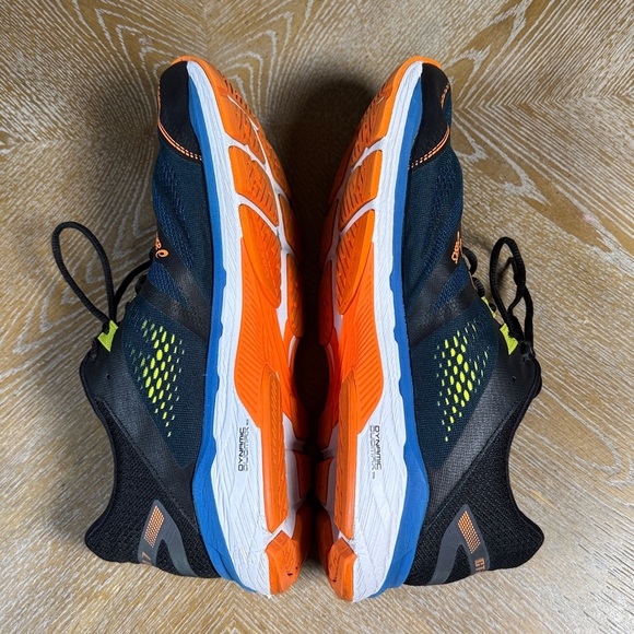 ASICS GT 2000 7 'Arise - Black Lake Drive' Black and Orange Running Sneakers 12 - Picture 6 of 9